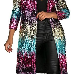 Sequin Multicolored Duster